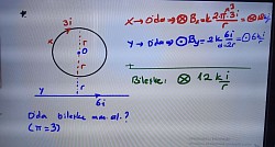 Düz ve çember tel birlikte soru