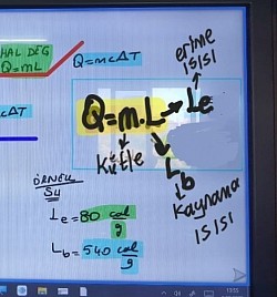 hal değişiminde ısı formülü